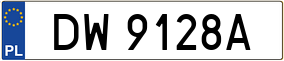 Truck License Plate